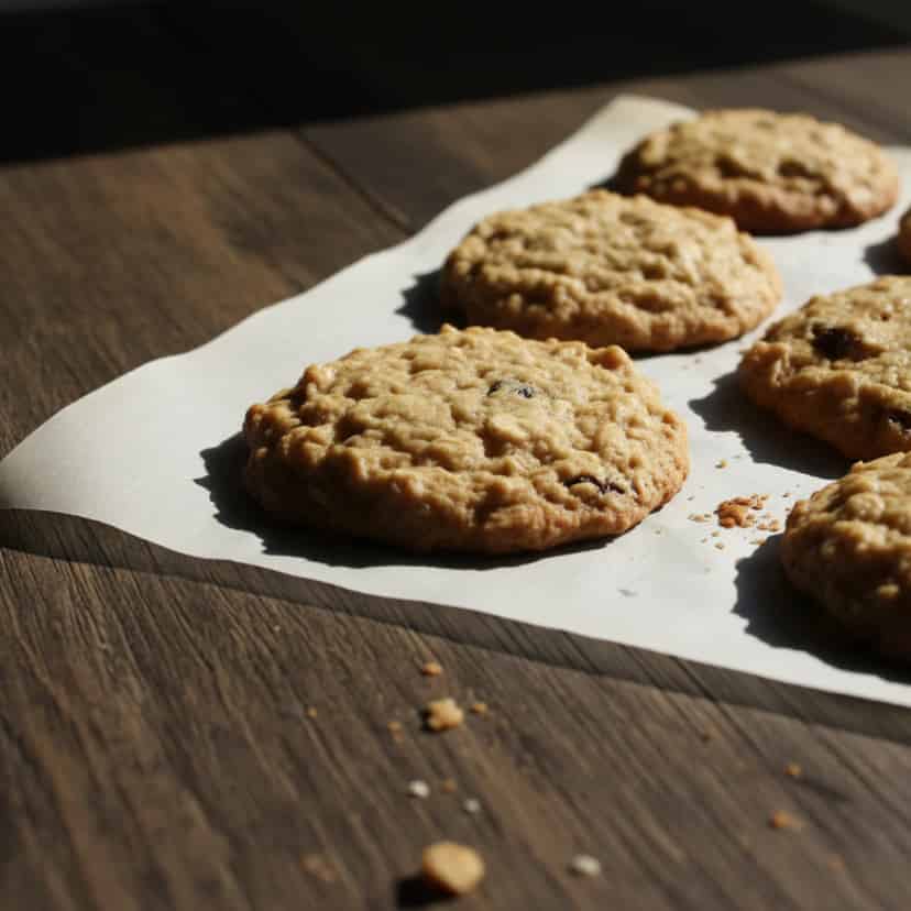 Biscoitos Caseiros de Aveia e Passas