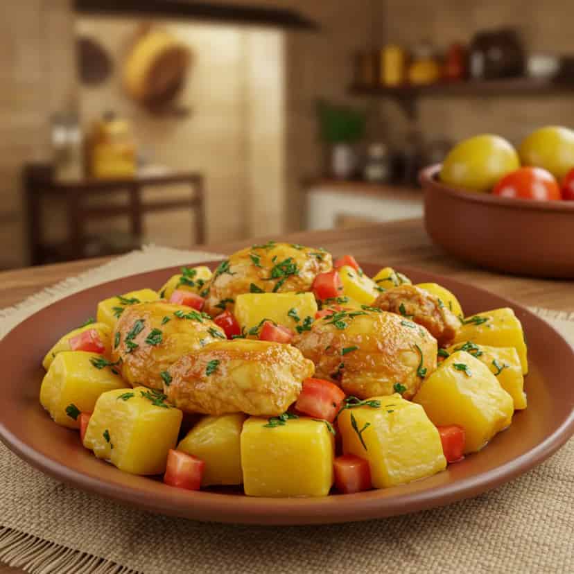 Frango com batata