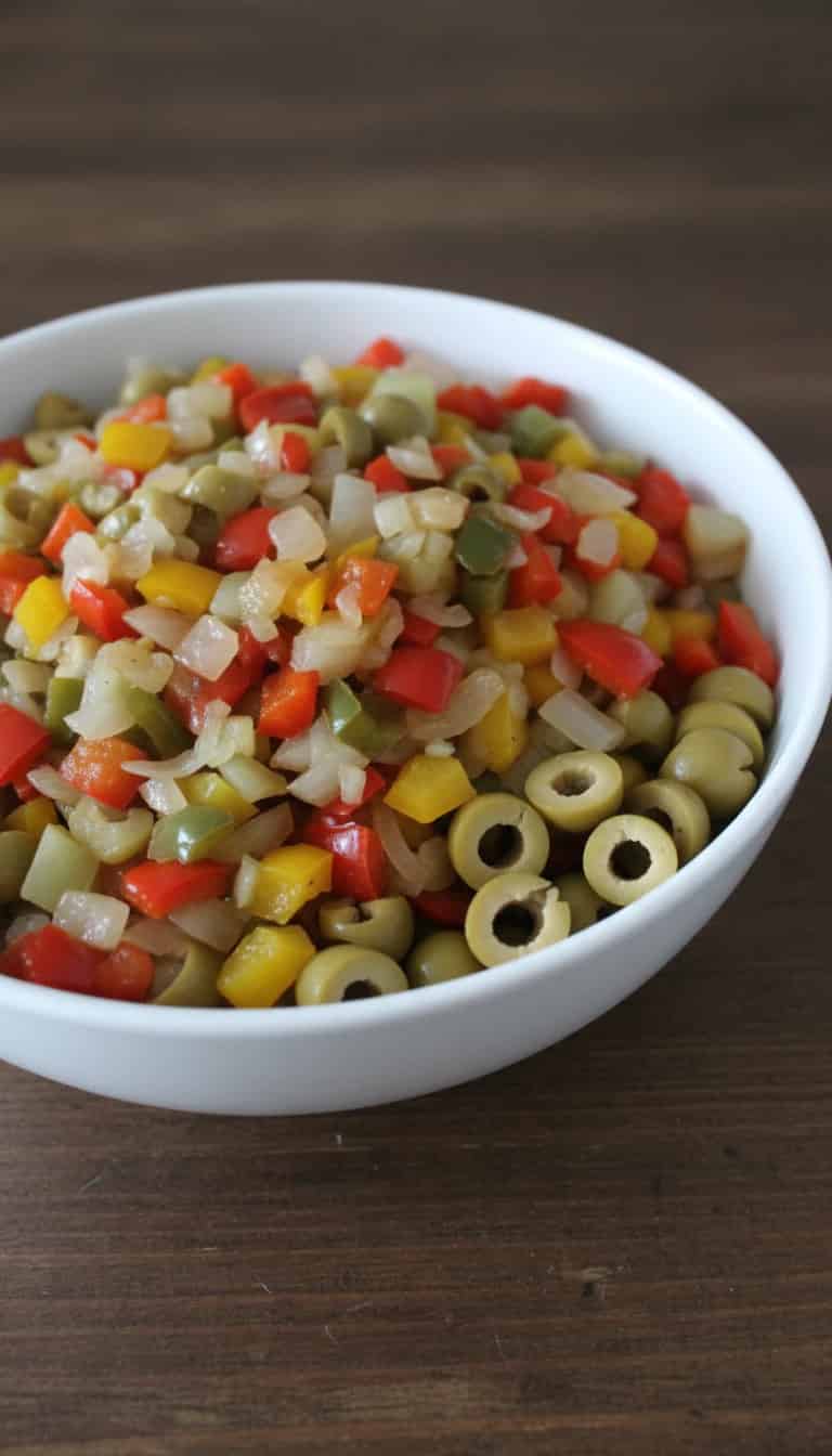 Salada Assada de Chuchu com Pimentões
