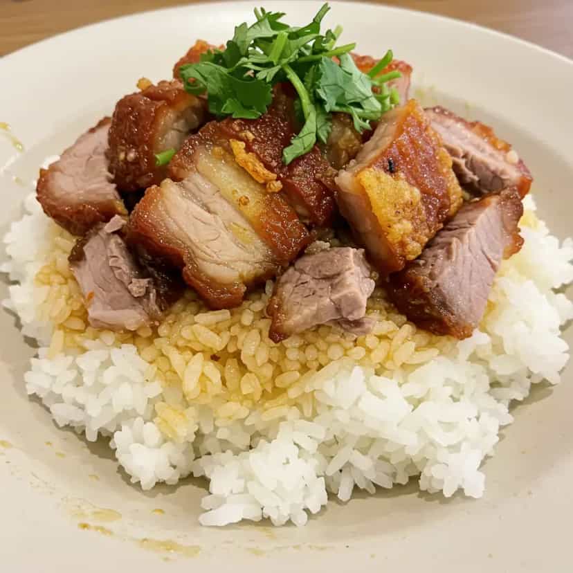 Foto deliciosa de Arroz com Pernil pronta para servir - Pratos Brasileiros Icônicos