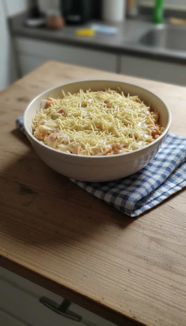 Foto deliciosa de Arroz com Salsicha e Mussarela pronta para servir - Outras Receitas