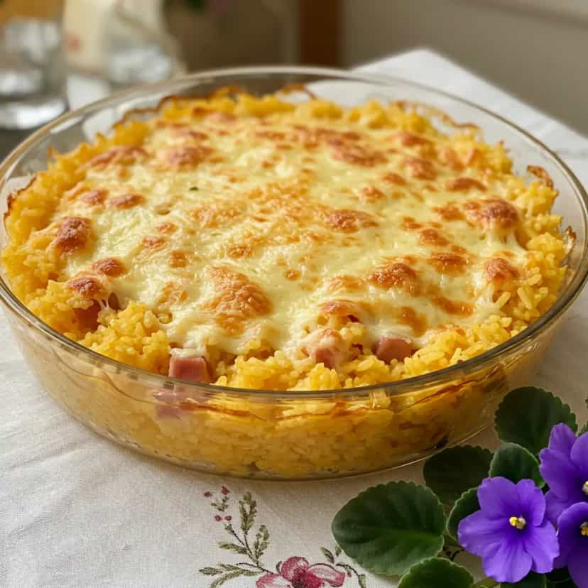 Foto deliciosa de Arroz de Forno Cremoso pronta para servir - Almoço & Jantar