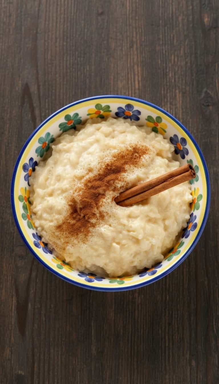 Foto deliciosa de Arroz Doce Light com Maçã e Canela pronta para servir - Sem Açúcar