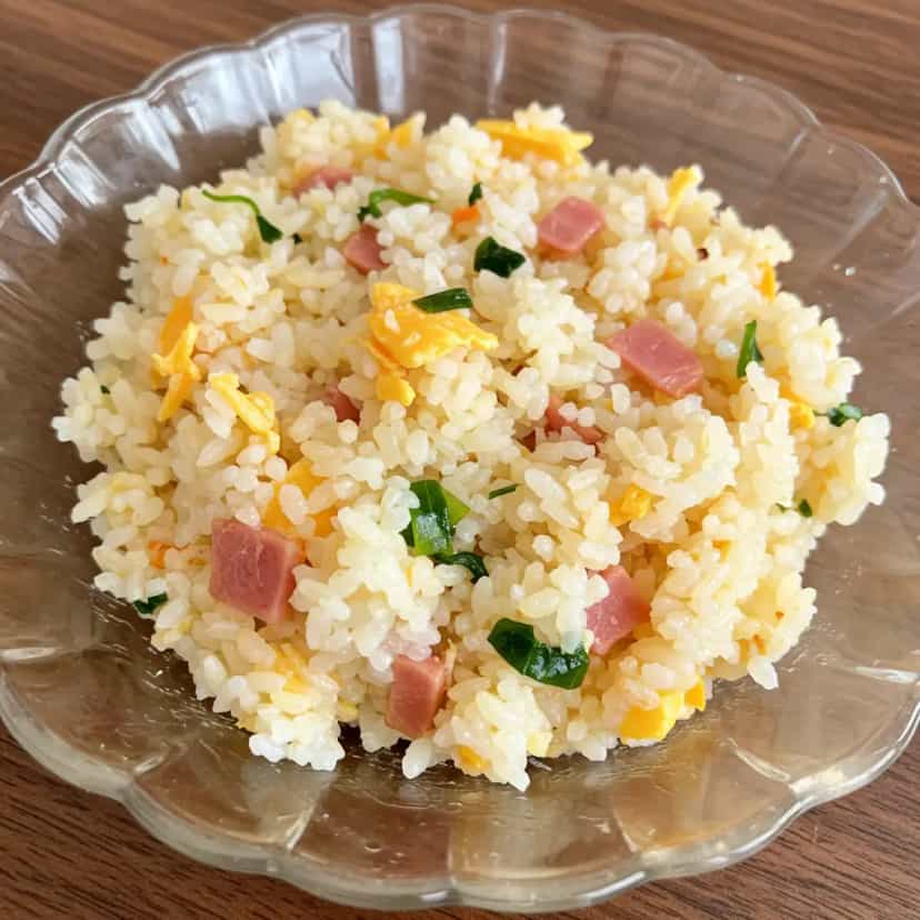 Foto deliciosa de Arroz Temperado com Bacon e Palmito pronta para servir - Almoço & Jantar