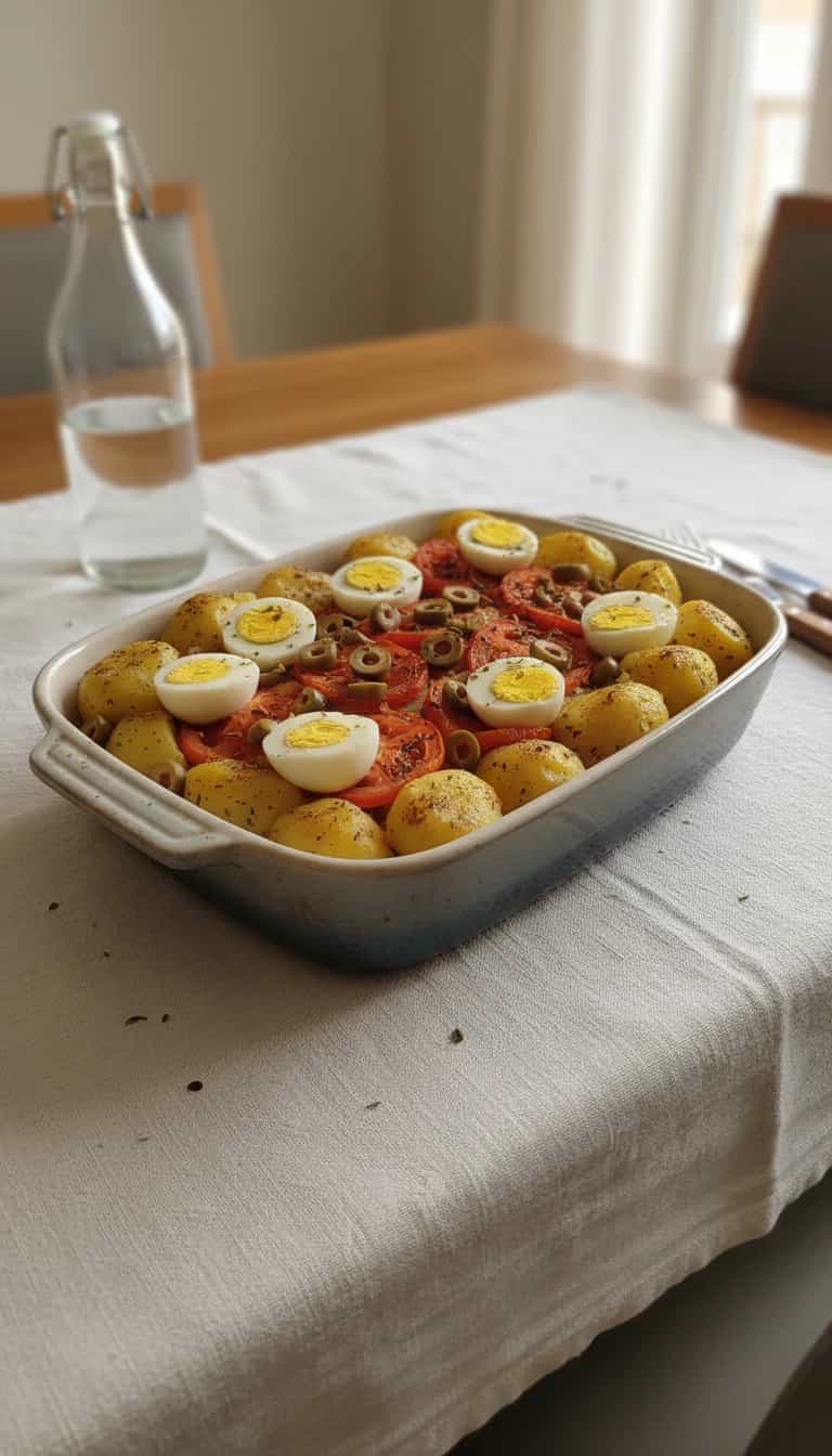 Foto deliciosa de Bacalhau ao Forno à Portuguesa pronta para servir - Peixes & Frutos do Mar