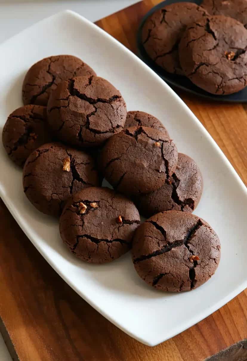 Foto deliciosa de Biscoito de Brownie Sem Açúcar pronta para servir - Receitas Saudáveis
