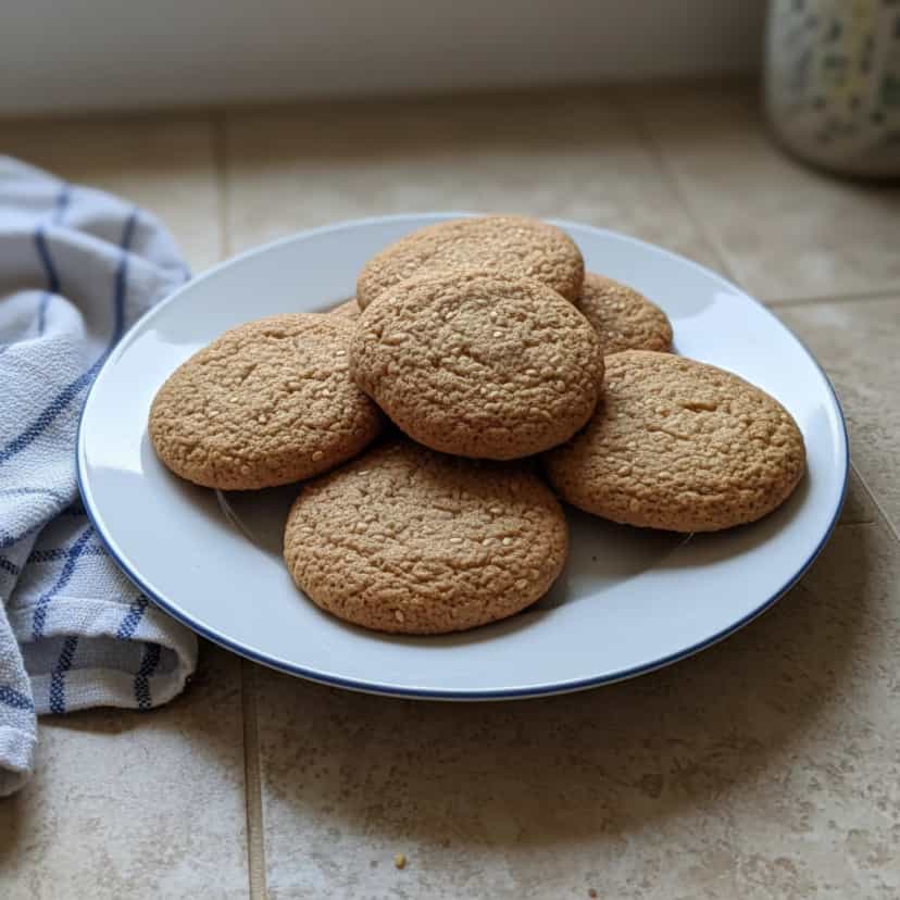 Foto deliciosa de Biscoito Integral Amanteigado com Ghee pronta para servir - Bolachas & Cookies