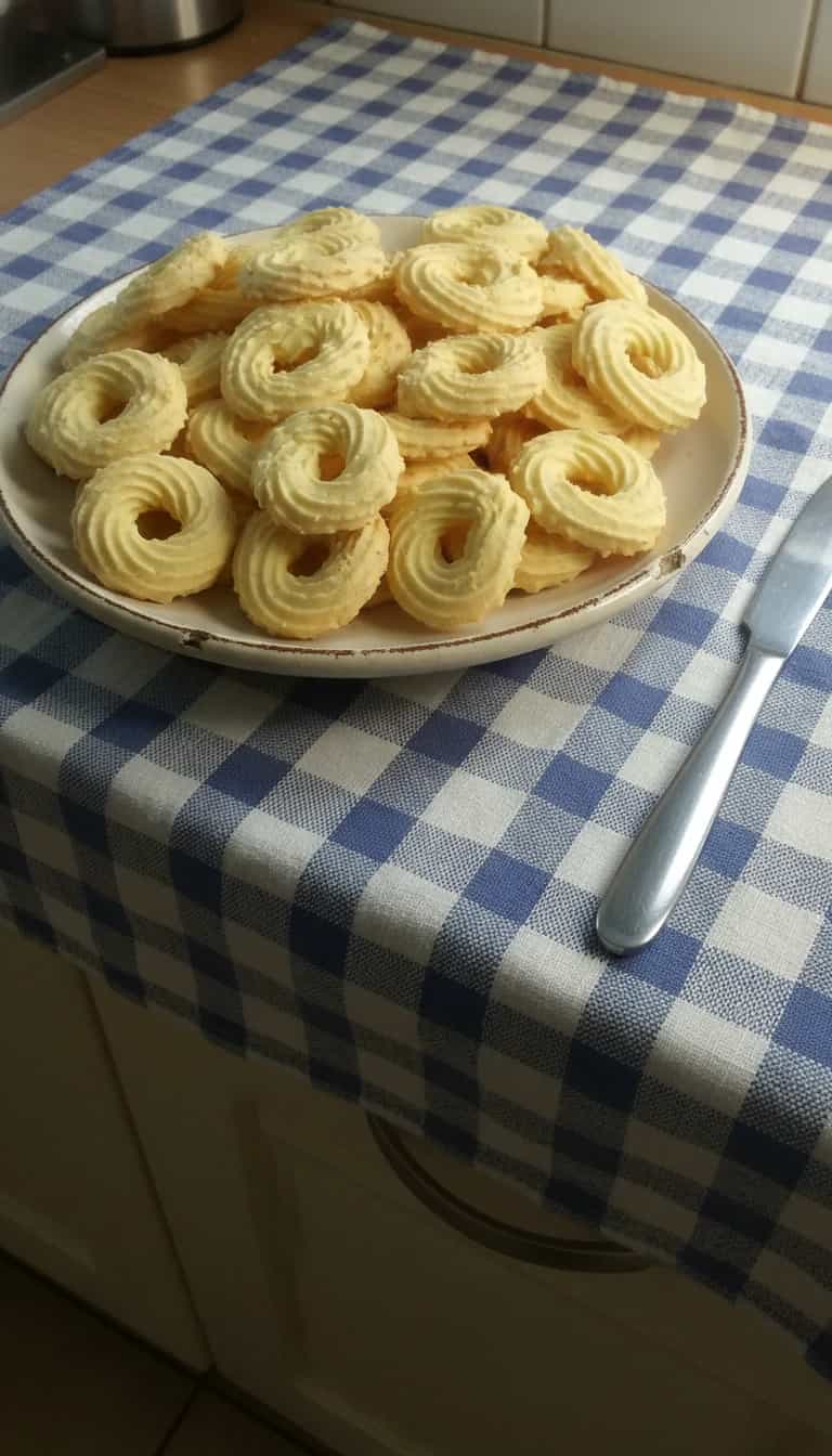 Foto deliciosa de Biscoitos Amanteigados de Coco pronta para servir - Bolachas & Cookies