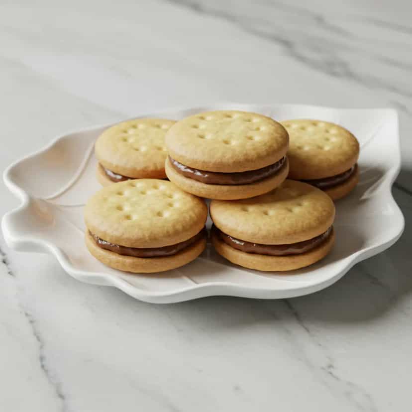 Foto deliciosa de Biscoitos Recheados de Chocolate pronta para servir - Brownies & Cookies