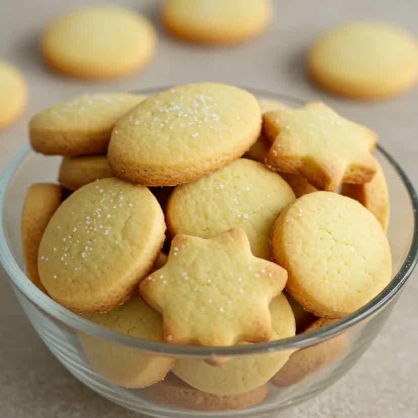 Foto deliciosa de Bolachas de Manteiga pronta para servir - Brownies & Cookies