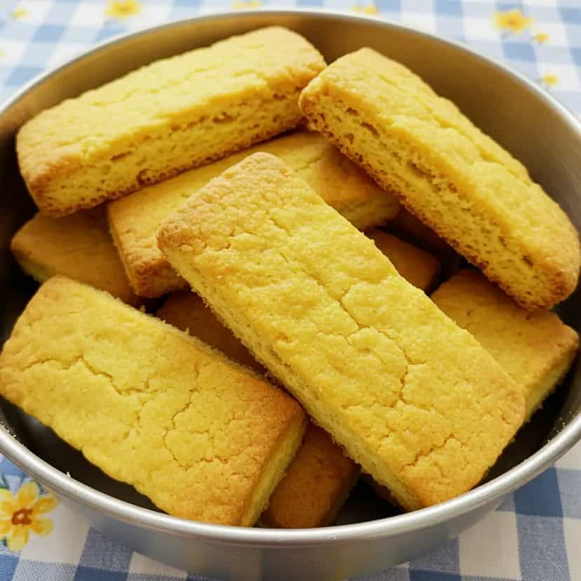 Foto deliciosa de Bolachas fofas de Banha pronta para servir - Bolachas & Cookies