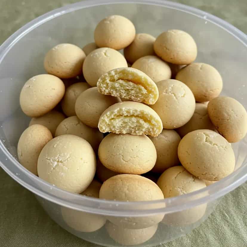 Foto deliciosa de Bolachinha de Leite Condensado pronta para servir - Bolachas & Cookies