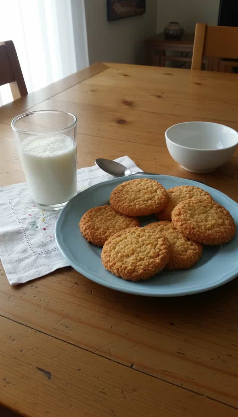 Foto deliciosa de Bolachinhas de aveia pronta para servir - Bolachas & Cookies