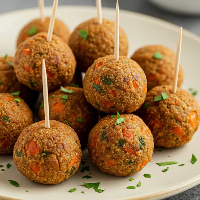 Foto deliciosa de Bolinho de carne moída assado pronta para servir - Salgadinhos
