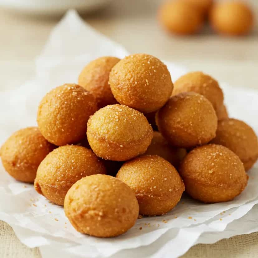 Foto deliciosa de Bolinho de Chuva Fofinho pronta para servir - Lanches de Padaria