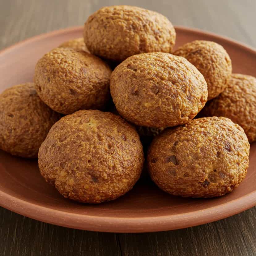 Foto deliciosa de Bolinhos de Beringela e Carne Moída pronta para servir - Salgadinhos