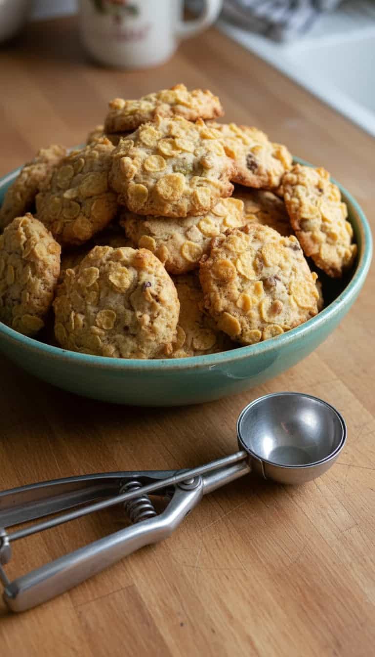 Foto deliciosa de Bolinhos de Corn Flakes com Nozes pronta para servir - Snacks Assados