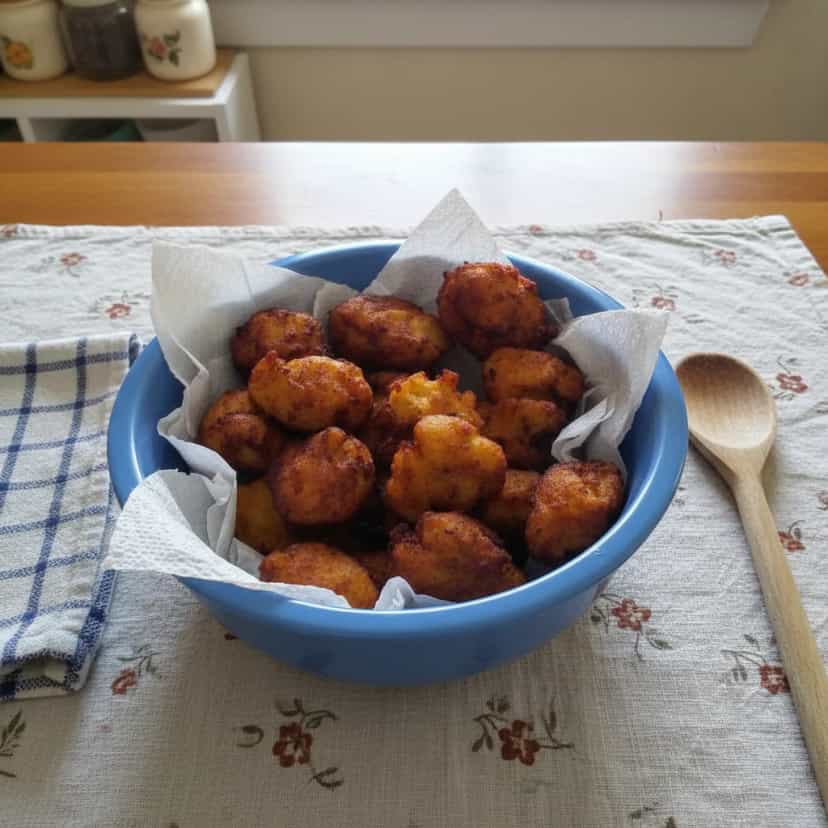 Foto deliciosa de Bolinhos de Merluza pronta para servir - Salgadinhos