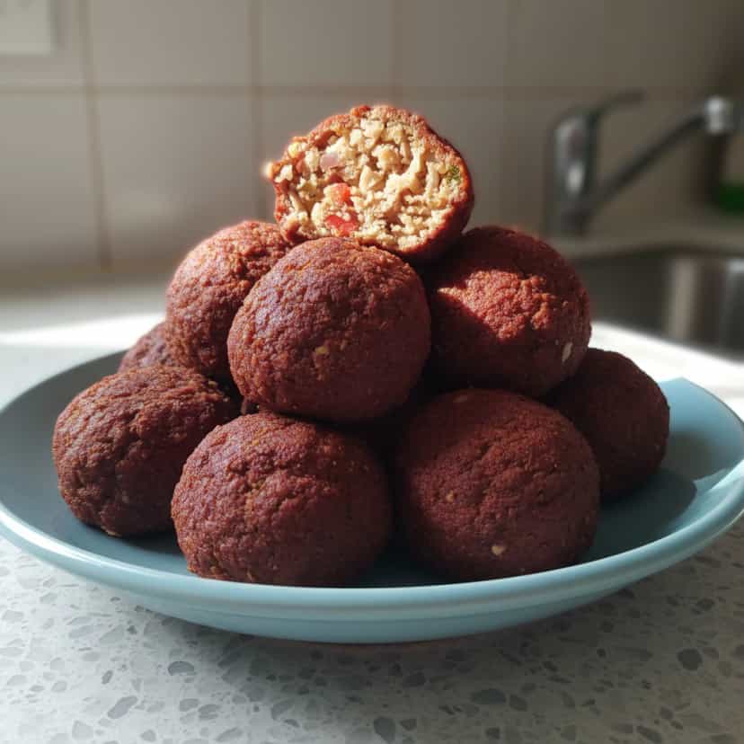 Foto deliciosa de Bolinhos de Proteína de Soja pronta para servir - Energéticos & Proteicos