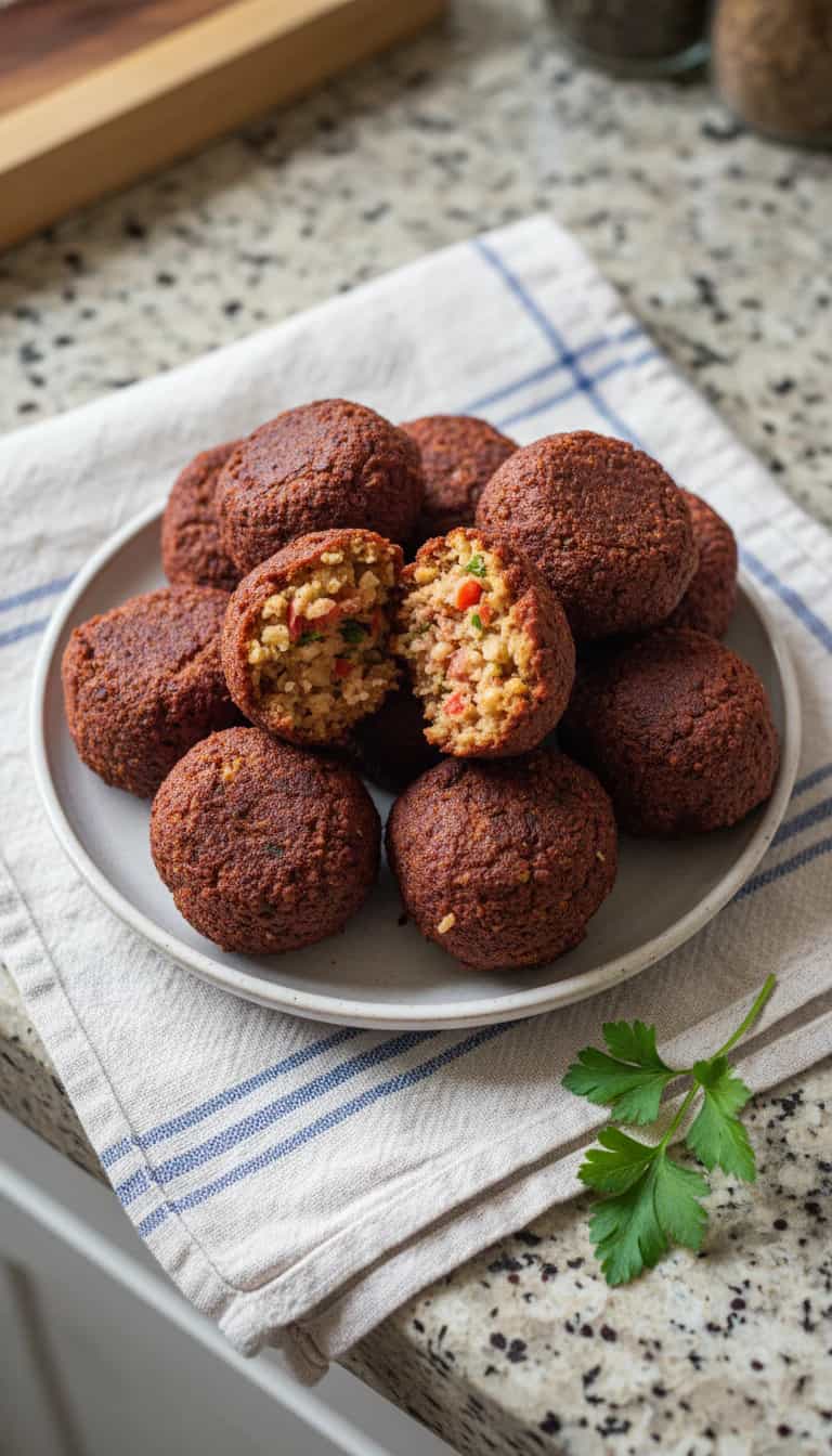 Foto deliciosa de Bolinhos de Proteína de Soja pronta para servir - Energéticos & Proteicos