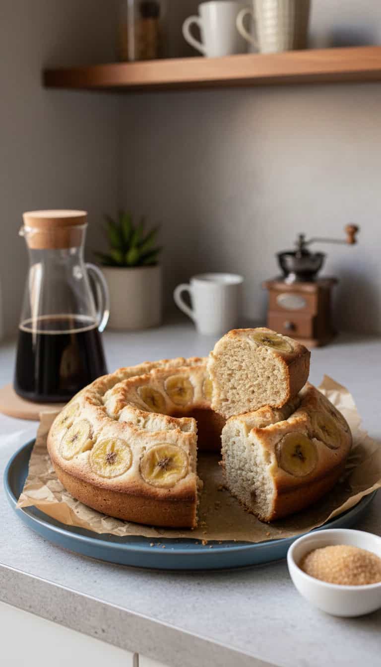 Foto deliciosa de Bolo básico de banana pronta para servir - Outras Receitas