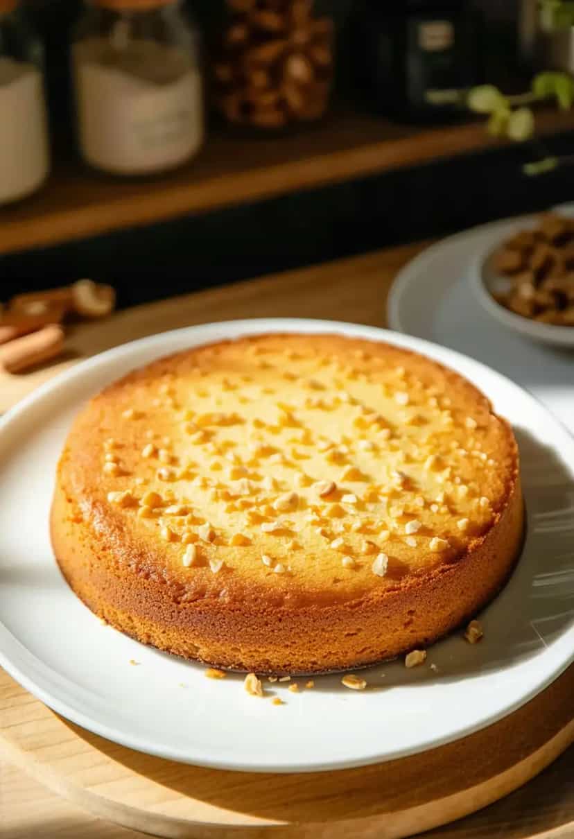 Foto deliciosa de Bolo de Amendoim Fit pronta para servir - Receitas Fit