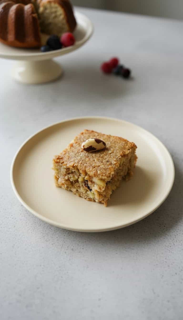 Foto deliciosa de Bolo de aveia e banana pronta para servir - Outras Receitas