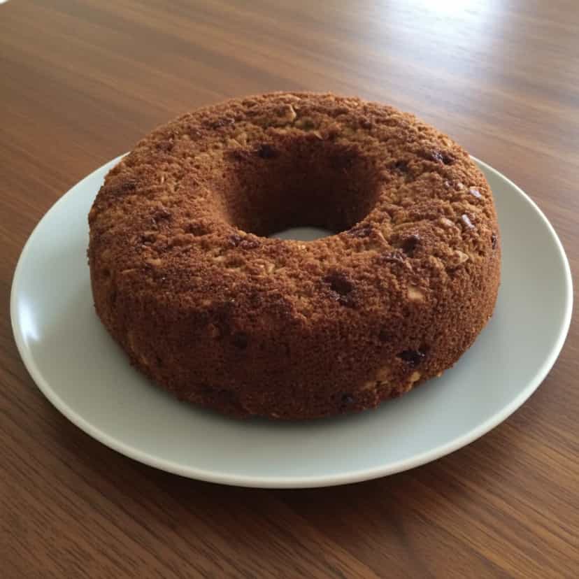 Foto deliciosa de Bolo de aveia saudável pronta para servir - Aveia