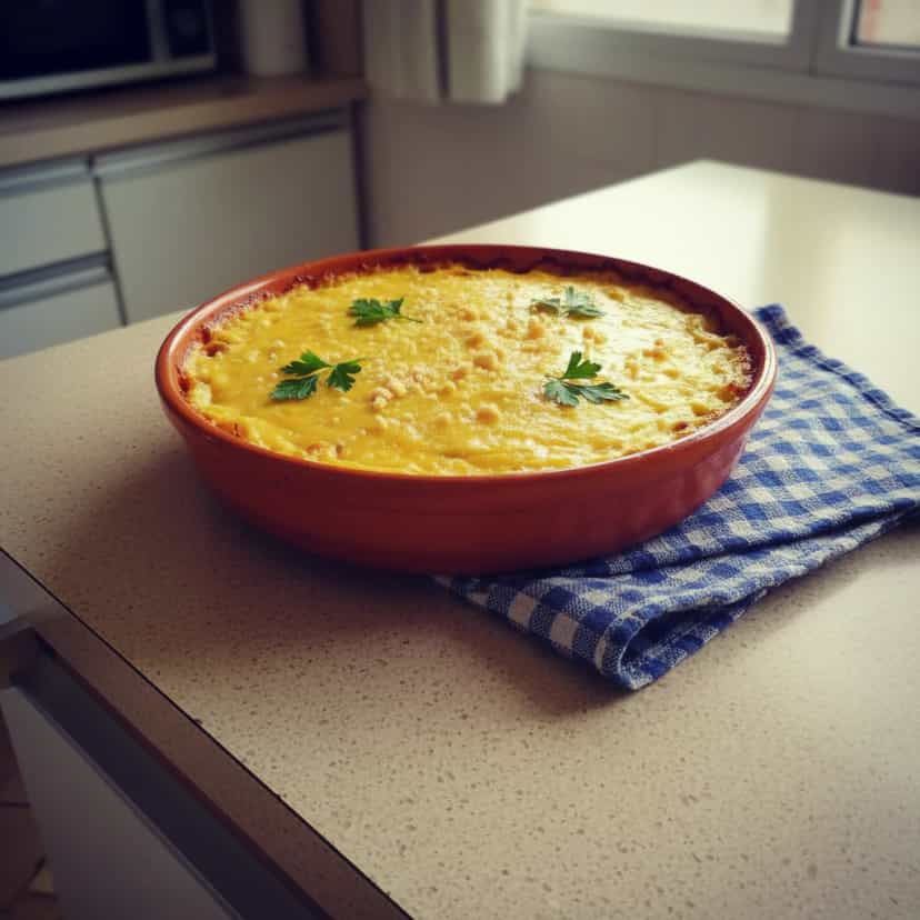 Foto deliciosa de Bolo de batata com carne e queijo pronta para servir - Outras Receitas