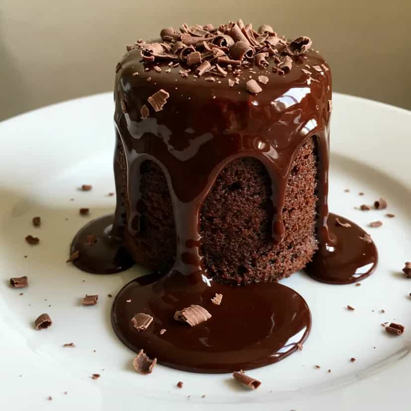 Foto deliciosa de Bolo de Caneca Fofinho de Chocolate pronta para servir - Bolos & Cupcakes
