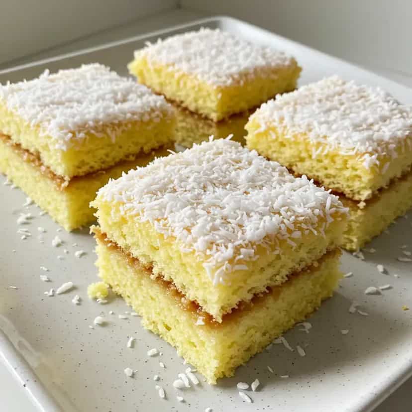 Foto deliciosa de Bolo de Coco Cremoso pronta para servir - Bolos & Cupcakes
