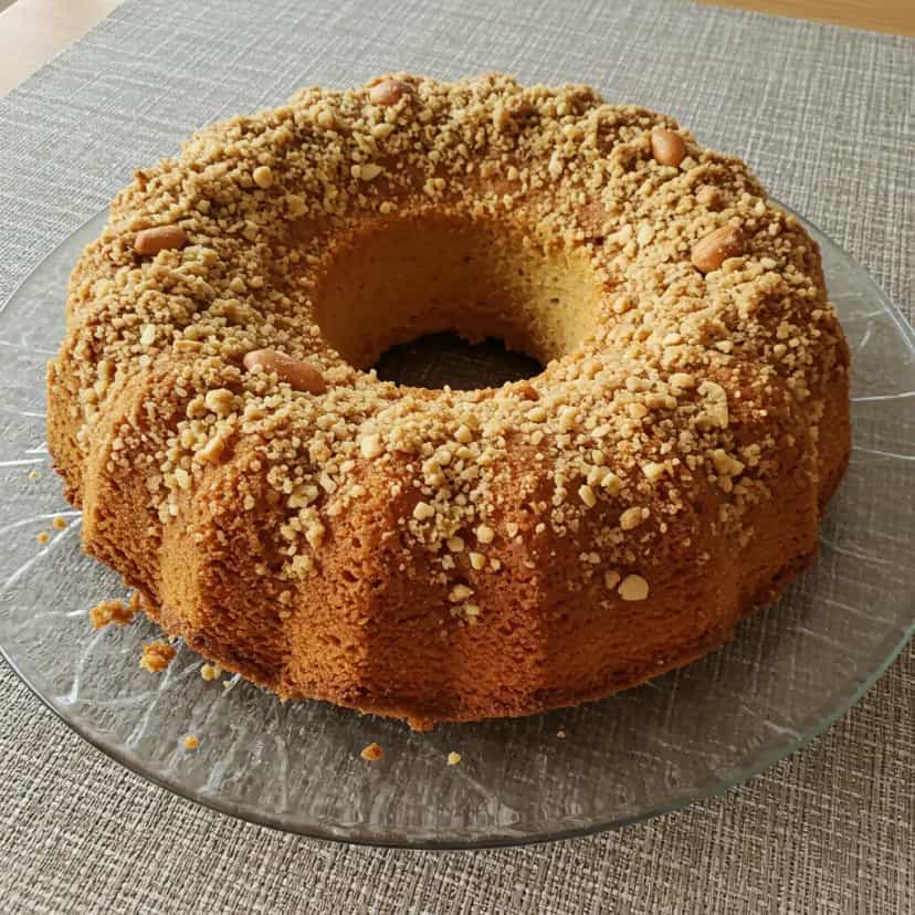 Foto deliciosa de Bolo de Fubá e Aveia com Banana pronta para servir - Bolos & Cupcakes