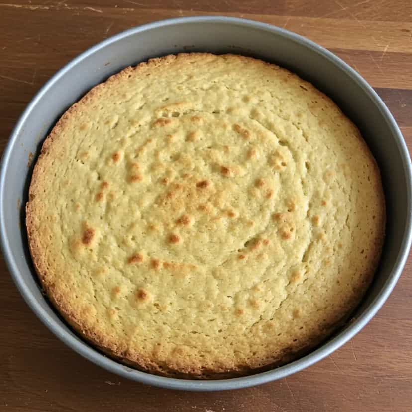 Foto deliciosa de Bolo de Fubá sem Trigo pronta para servir - Bolos & Cupcakes