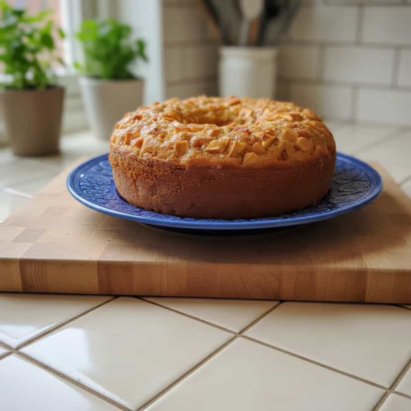 Foto deliciosa de Bolo de granola e maçã pronta para servir - Outras Receitas
