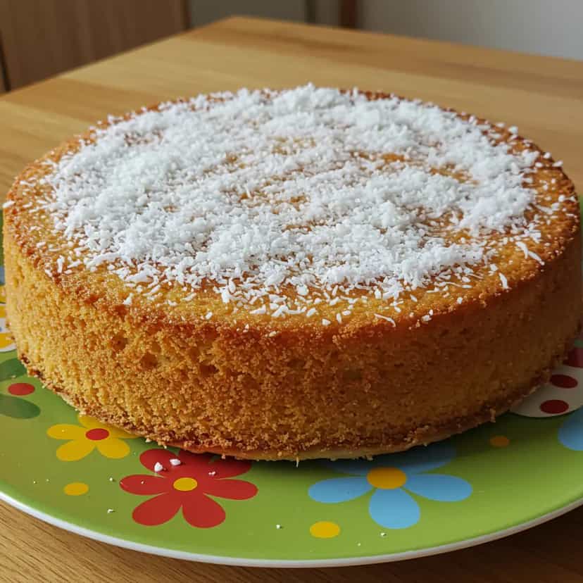 Foto deliciosa de Bolo de Laranja com Coco pronta para servir - Bolos & Cupcakes
