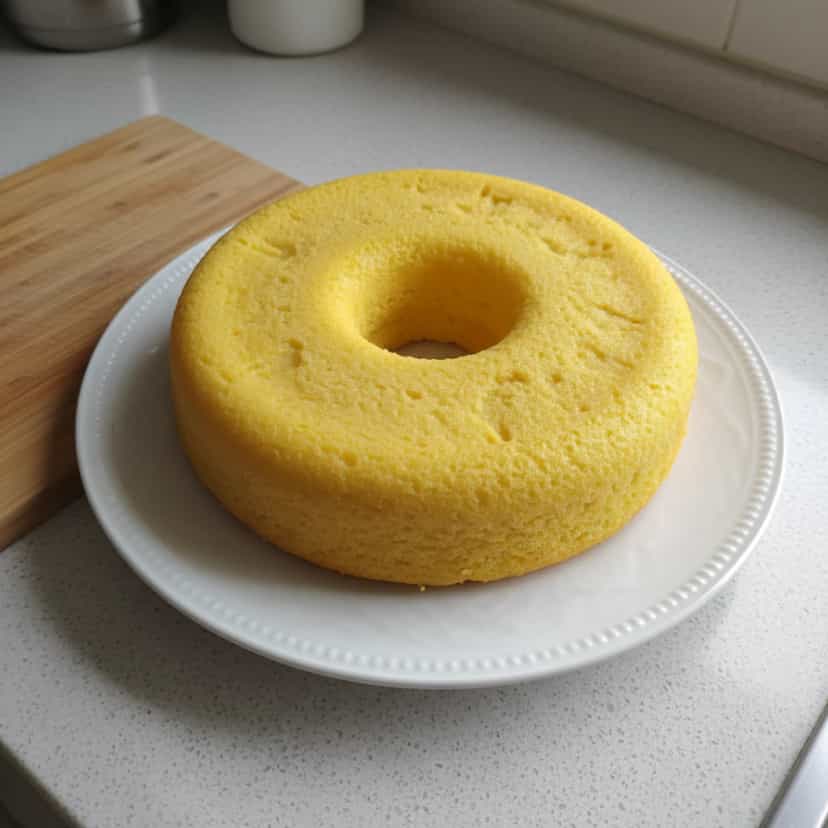Foto deliciosa de Bolo de milho verde no micro-ondas pronta para servir - No Micro-ondas