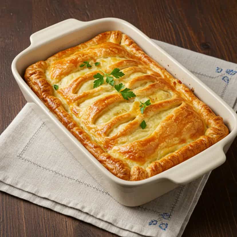 Foto deliciosa de Bolo Salgado de Sardinha pronta para servir - Salgadinhos