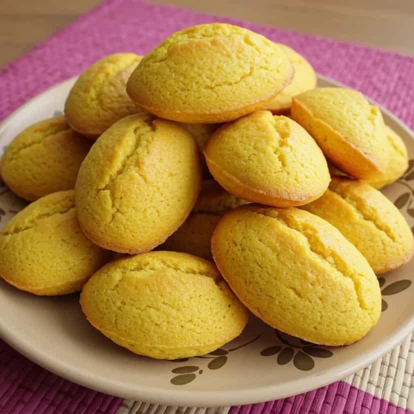 Foto deliciosa de Bolo Salgado de Tapioca pronta para servir - Snacks Assados