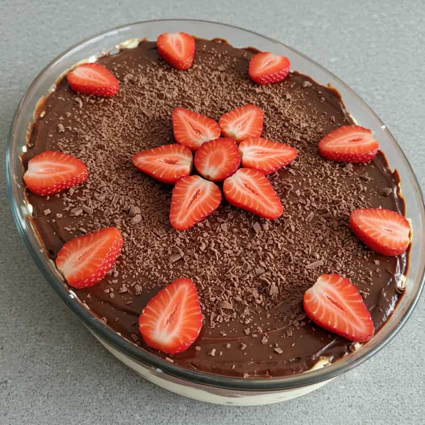 Foto deliciosa de Bombom Aberto de Chocolate pronta para servir - Sem Assar