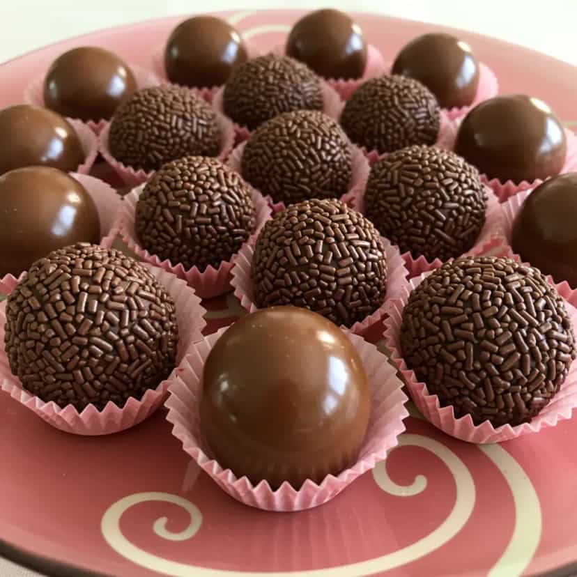 Foto deliciosa de Bombom de Leite em Pó pronta para servir - Sem Assar