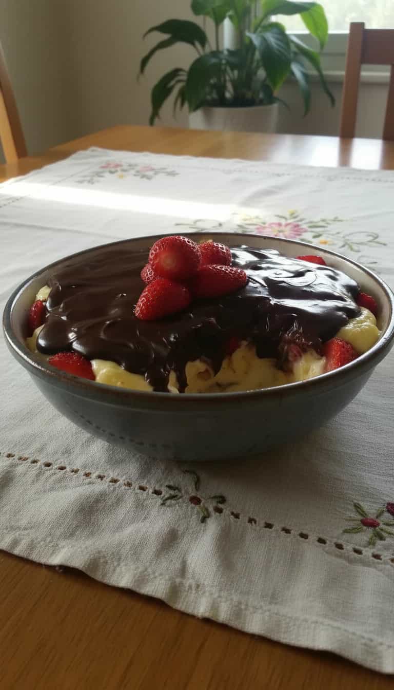 Foto deliciosa de Bombom de Morango em Camada pronta para servir - Sem Assar