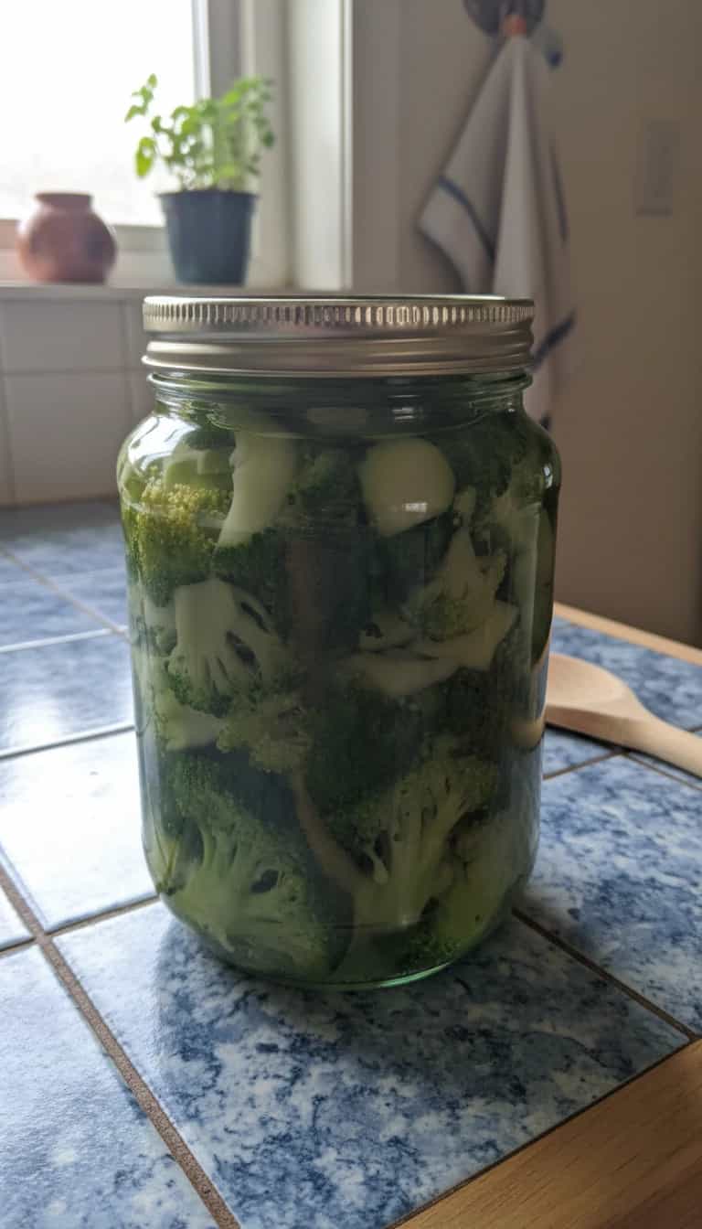 Foto deliciosa de Brócolis em Conserva pronta para servir - Snacks Naturais
