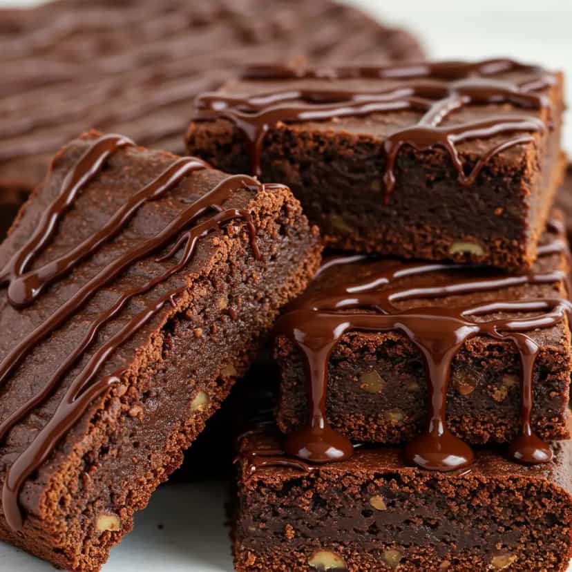 Foto deliciosa de Brownie de Chocolate pronta para servir - Brownies & Cookies
