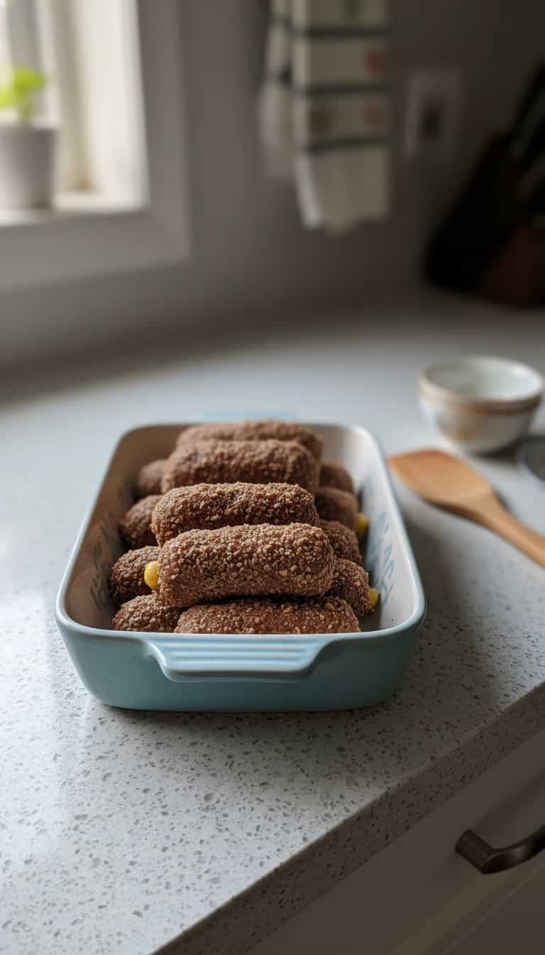 Foto deliciosa de Cajuzinhos Dietéticos com Amendoim pronta para servir - Snacks Naturais
