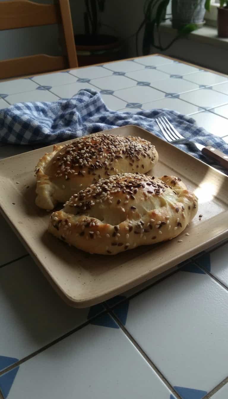 Foto deliciosa de Calzone de Ricota e Peru pronta para servir - Pizzas & Salgados