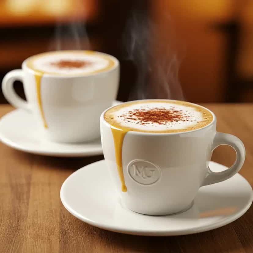 Foto deliciosa de Capuccino Instantâneo Cremoso pronta para servir - Bebidas Quentes