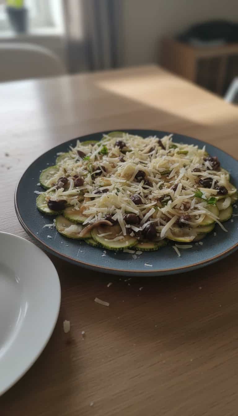 Foto deliciosa de Carpaccio de abobrinha pronta para servir - Outras Receitas