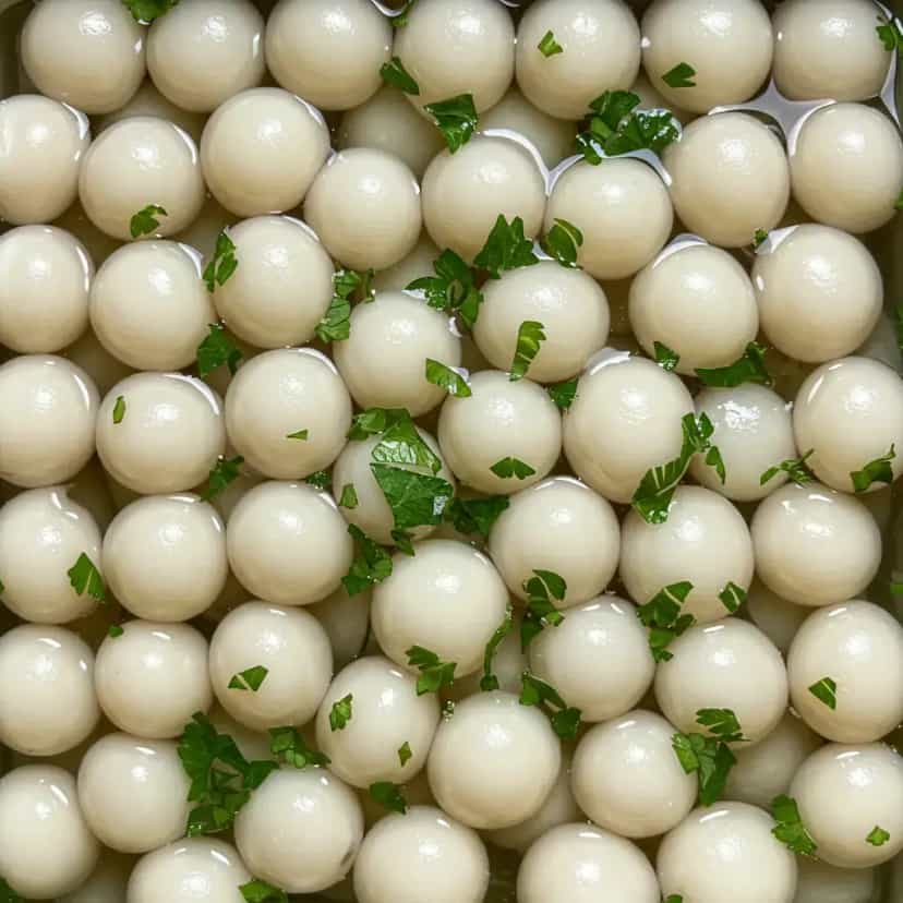 Foto deliciosa de Cebolinha em conserva pronta para servir - Outras Receitas