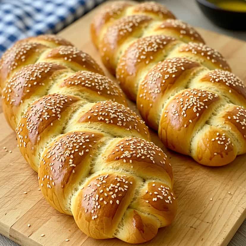 Foto deliciosa de Challah Caseiro pronta para servir - Brunch