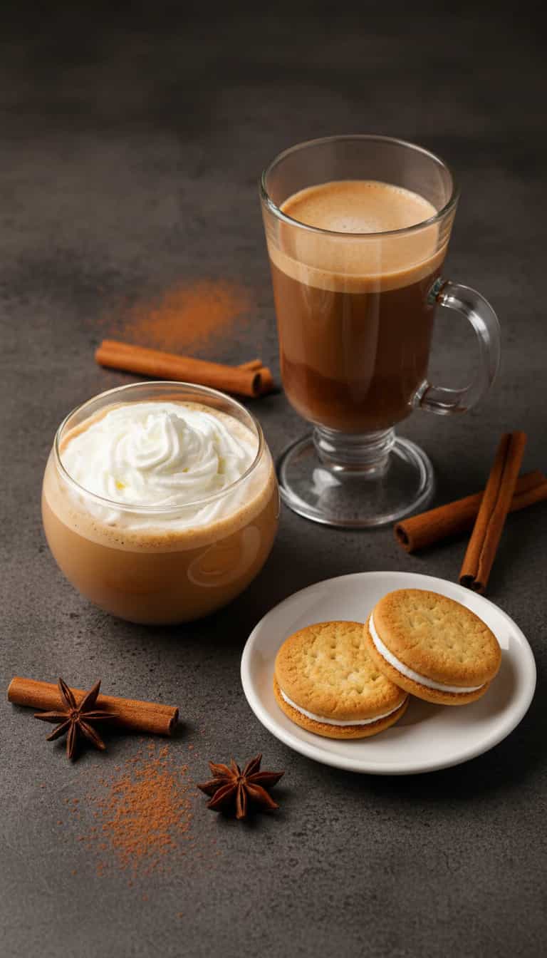 Foto deliciosa de Chocolate Quente Cremoso com Avelã pronta para servir - Bebidas Quentes